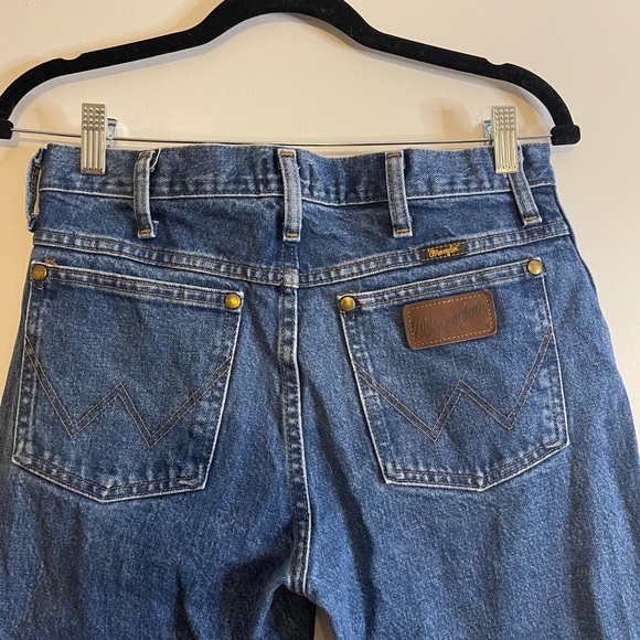 100% Cotton Wrangler 29x30 Men’s Slim Fit 36 MWZ Straight Leg Denim Jeans - Picture 4 of 11